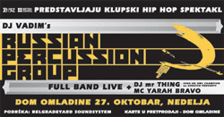 DJ Vadim Russian Percussion Flyer